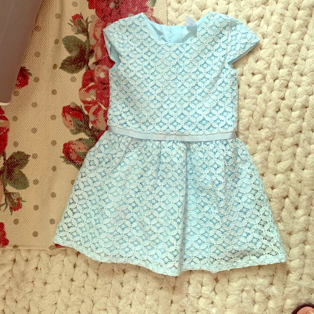 Ice Blue Lace Dress